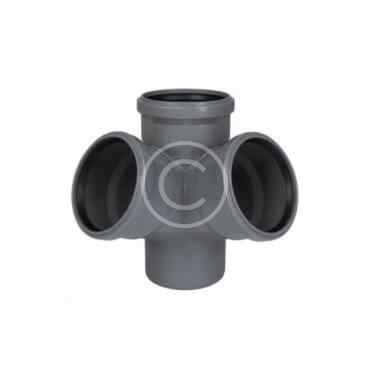 Sewer cross fitting